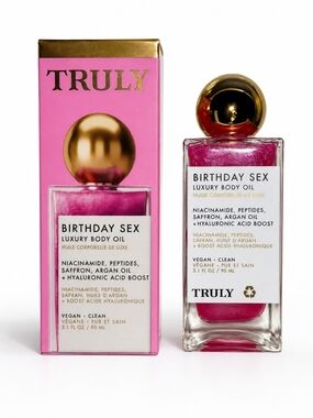 Truly Birthday Sex Luxury Body Oil 3.1 oz / 90 mL NIB